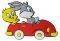   HOLLYTOON BABY TWEETY-BUGS CAR (LARGE)