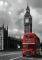 POSTER LONDON RED BUS 100X140CM