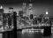 POSTER NEW YORK - BROOKLYN BRIDGE NIGHT 100X1...