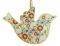 ΣΤΟΛΙΔΙ  NAMASTE VINTAGE ΠΟΥΛΑΚΙ FLORAL ΜΕΤΑΛΛΟ ΛΕΥΚΟ ΠΑΠΑΡΟΥΝΑ 10Χ13CM