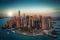 POSTER NEW-YORK-FREEDOM-TOWER-MANHATTAN  61 X 91.5 CM