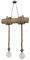 ΦΩΤΙΣΤΙΚΟ ΟΡΟΦΗΣ HERONIA LIGHTING UT-BB 2L-A BAMBOO ΣΧΟΙΝΙ/BAMBOO ΜΠΕΖ 100X60X20CM