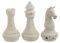    INART POLYRESIN DECO CHESS DESIGNS CREME  3 10X10X18CM