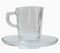  ESPRESSO  ESPIEL CARRE CUP AND SAUCER TEMPERED  75CC