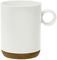  CRYSPO TRIO CORK MUG WHITE PORCELAIN ...