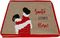    CHRISTMAS COLLECTION SANTA STOPS HERE (72X23CM)