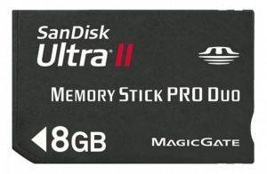 SANDISK 8GB ULTRA II MEMORY STICK PRO DUO