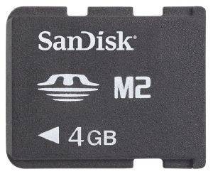 SANDISK 4GB MEMORY STICK MICRO M2 SANDISK 4GB MEMORY STICK MICRO M2