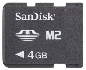 SANDISK 4GB MEMORY STICK MICRO M2