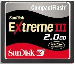 SANDISK EXTREME III 2GB COMPACT FLASH CARD SANDISK EXTREME III 2GB COMPACT FLASH CARD