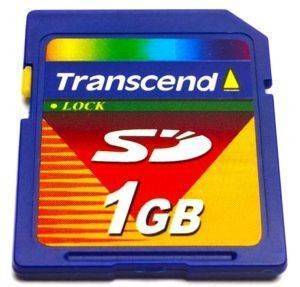 TRANSCEND SECURE DIGITAL 1GB TRANSCEND SECURE DIGITAL 1GB