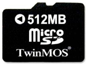 TWINMOS MICRO SECURE DIGITAL CARD 512MB TWINMOS MICRO SECURE DIGITAL CARD 512MB