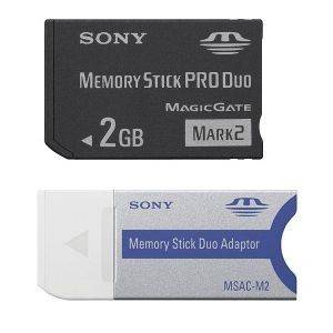 SONY MEMORY STICK PRO DUO MARK 2 2GB + ADAPTER SONY MEMORY STICK PRO DUO MARK 2 2GB + ADAPTER