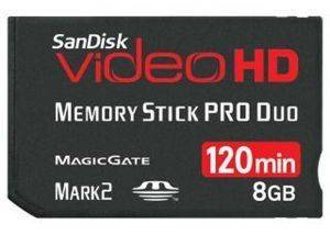 SANDISK 4GB VIDEO HD MEMORY STICK PRO DUO SANDISK 4GB VIDEO HD MEMORY STICK PRO DUO