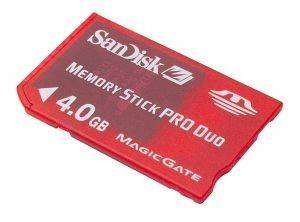 SANDISK 4GB MEMORY STICK PRO DUO GAMING