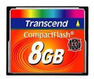 TRANSCEND TS8GCF133 8GB COMPACT FLASH 133X