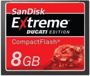 SANDISK 8GB EXTREME DUCATI EDITION COMPACT FLASH SANDISK 8GB EXTREME DUCATI EDITION COMPACT FLASH