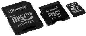 KINGSTON 2GB MICRO SECURE DIGITAL 2 ADAPTERS KINGSTON 2GB MICRO SECURE DIGITAL 2 ADAPTERS