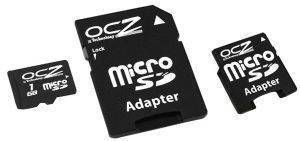 OCZ MICRO SD 1GB + SD/MINI SD ADAPTOR