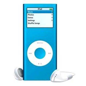 APPLE IPOD NANO BLUE 4GB APPLE IPOD NANO BLUE 4GB