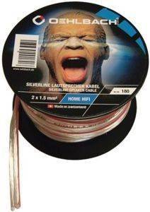 OEHLBACH 180 SILVERLINE SPEAKER CABLE 2 X 1.5MM 10M OEHLBACH 180 SILVERLINE SPEAKER CABLE 2 X 1.5MM 10M
