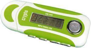 CRYPTO UM360 4GB FM USB MP3 PLAYER LIGHT GREEN