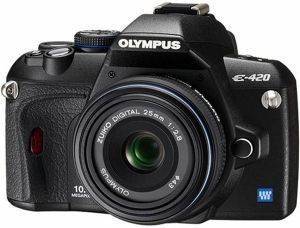 OLYMPUS E-420 + ZUIKO DIGITAL ES-2528 25MM F2.8 PANCAKE KIT