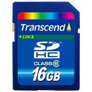 TRANSCEND 16GB SECURE DIGITAL HIGH CAPACITY CLASS 6