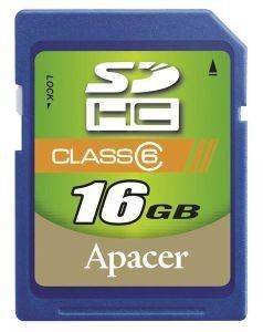 APACER 16GB SECURE DIGITAL HIGH CAPACITY CLASS 6