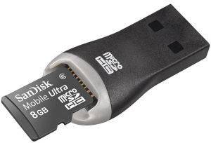 SANDISK 8GB MOBILE ULTRA MICRO SD HIGH CAPACITY WITH READER SANDISK 8GB MOBILE ULTRA MICRO SD HIGH CAPACITY WITH READER