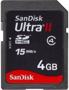 SANDISK 4GB ULTRA II SECURE DIGITAL CLASS 4