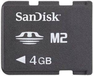SANDISK 4GB MEMORY STICK MICRO M2 SANDISK 4GB MEMORY STICK MICRO M2