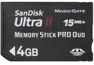 SANDISK 4GB ULTRA II MEMORY STICK PRO DUO