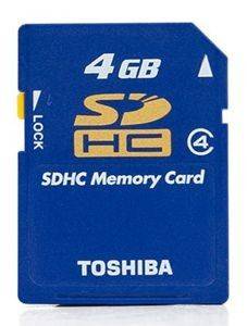 TOSHIBA SD MEMORY CARD 4GB CLASS 2