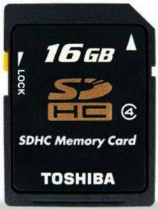 TOSHIBA 16GB SECURE DIGITAL HIGH CAPACITY CLASS 4 TOSHIBA 16GB SECURE DIGITAL HIGH CAPACITY CLASS 4