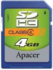 APACER 4GB SECURE DIGITAL HIGH CAPACITY CLASS 4
