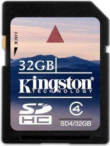 KINGSTON 32GB SECURE DIGITAL HIGH CAPACITY CLASS 4