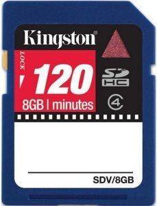KINGSTON 8GB VIDEO SECURE DIGITAL HIGH CAPACITY CLASS 4