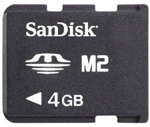 SANDISK 4GB MEMORY STICK MICRO M2 BULK
