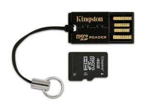 KINGSTON MRG2+SDC/4GB 4GB MICRO SDHC WITH GEN 2 READER KINGSTON MRG2+SDC/4GB 4GB MICRO SDHC WITH GEN 2 READER