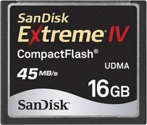 SANDISK 16GB EXTREME IV COMPACT FLASH CARD SANDISK 16GB EXTREME IV COMPACT FLASH CARD