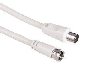 HAMA 42977 SAT CONNECTING CABLE F-PLUG - COAXIAL PLUG 3M HAMA 42977 SAT CONNECTING CABLE F-PLUG - COAXIAL PLUG 3M