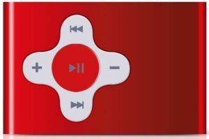 SWEEX CLIPZ MP3 PLAYER RED 4GB