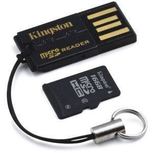 KINGSTON MRG2+SDC2/16GB 16GB MICRO SDHC WITH GEN 2 READER