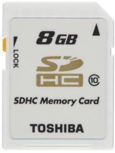TOSHIBA 8GB SECURE DIGITAL HIGH CAPACITY CLASS 10