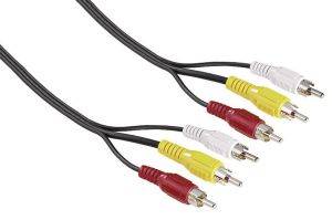 HAMA 43144 AUDIO/VIDEO CABLE 2X3 CINCH 0.5M HAMA 43144 AUDIO/VIDEO CABLE 2X3 CINCH 0.5M