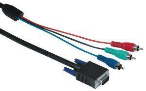 HAMA 43193 VIDEO CONNECTING CABLE 3RCA PLUG TO 15PIN HDD 2M