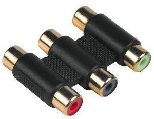 HAMA 48619 COMPACT ADAPTER 3 RCA JACKS TO 3 RCA JACKS