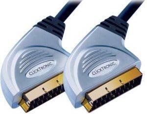 CLICKTRONIC HC1 SCART CABLE 21PIN 5M CLICKTRONIC HC1 SCART CABLE 21PIN 5M