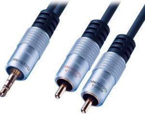 CLICKTRONIC HC90 3.5MM STERO PLUG TO RCA 1.5M